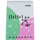 Mikasso A4 Bloknot Spiralli Mynote Zippy Kareli 80 Yaprak UC37300-K (6 Lı Paket) Küp Not Kağıdı - Çok Renkli