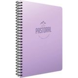 Mikasso A4 Defter 96 Yp. Kareli Spr. Pp. Kpk. Mor Pastoral Sert Spiralli Kareli 96 Yaprak Büyük Boy Beyaz Ok - Çok Renkli