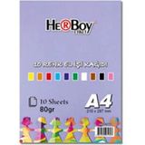 Mikasso A4 Elişi Kağıdı 10 Lu Karışık HRB-3160 - Çok Renkli