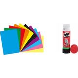 Mikasso A4 Elişi Kağıdı 10LU ve 43 Gram Pritt - Çok Renkli