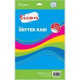 Mikasso A4 Hazır Defter Kabı 10 Lu 1 Paket Sarı Renk Karton Düz Çizgili Orta Boy Çok Renkli Okul Defterleri