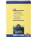 Mikasso A5 Bloknot Block Master Spiralli Çizgili 100 Yaprak 3-1384000-2181 (6 Li Paket) Küp Not Kağıdı - Çok Renkli