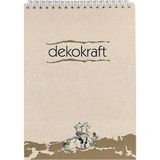 Mikasso A5 Bloknot Dekokraft Spiralli Kareli 100 Yaprak 144102-99 (6 Lı Paket) Küp Not Kağıdı - Çok Renkli