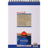 Mikasso A5 Bloknot Prisma Spiralli Karton Kapak Kareli 100 Yaprak 3-1380000-2181 (6 Lı Paket) Küp Not Kağıdı - Çok Renkli