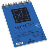 Mikasso A5 Çok Amaçlı Blok Canxl Mix Media 15 Yaprak Resim Defteri Üstten Spiralli 300 gr 200001872 Küp Not - Çok Renkli