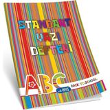 Mikasso A5 Dik Çizgili Standart Güzel Yazı Defteri 40 Yaprak Karton Düz Çizgisiz Büyük Boy Beyaz Resim Defte - Çok Renkli