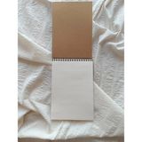 Mikasso A5 Kalın Kraft Kapak Spiralli Ivory Iç 50 Yaprak 100 Sayfa Notepad, Defter,scrapbook, Bullet Journal - Çok Renkli