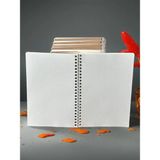 Mikasso A5 Kraft Kapak Çizgisiz Defter | 14,8X21CM | 70 Yaprak | Geri Dönüşümlü | Vintage Stil Yumuşak 100 Y - Çok Renkli