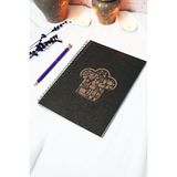 Mikasso A5 Siyah Kraft Kapaklı Tarif Defteri - Çizgisiz Defter - 60 Yaprak (120 Sayfa) 15X21 cm - Düz Defter - Çok Renkli