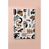 Mikasso A5 Spiralli Kareli Defter (15X21CM) Karton Spiralli Kareli Orta Boy Beyaz Not Defteri A5 80 Yaprak - Çok Renkli