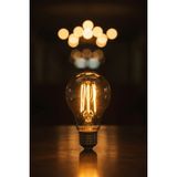 Mikasso A6 LED Filament Ampul 6W 2700K Amber Cam – Sarı Işık – 600 Lümen