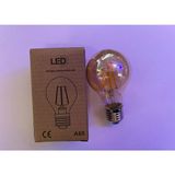 Mikasso A60 Filament Edison Tip Rustik E-27 Amber Cam Amber Işık Dimmerli 4 Watt 1800 Kelvin LED Ampul - Çok Renkli
