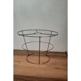 Mikasso Abajur ve Avize Teli 3 Katlı Metal Iskelet 30*25*20 Yükseklik : 21 cm Metal Çok Renkli