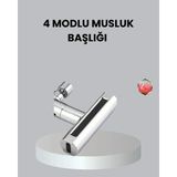 Mikasso Abs Pirinç Alaşımlı Musluk Başlığı 4 Modlu 360° Dönebilen ve Ekonomik Belirtilmemiş Altın - Çok Renkli
