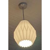 Mikasso Açılı Avize - 3D Baskı - Modern Avize - Ampul Hediye Plastik 1 E27 Beyaz Salon / Oturma Odası - Çok Renkli