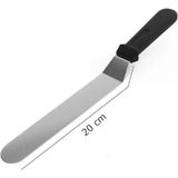 Mikasso Açılı Kek Spatula, , Buzlanma Spatula Tereyağı Kek Krem Pasta Bıçağı Spatula Çelik Çok Renkli