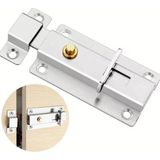Mikasso Açma Kapama Butonlu Paslanmaz Çelik Sürgülü Kapı Pencere Kilit - Emniyet Kilidi 95 x 43 x 20 mm - Çok Renkli