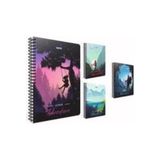 Mikasso Adventure Sp Karton Kapak Kareli Defter 17X24 80 Yaprak Sert Spiralli Kareli Orta Boy Beyaz Konsept - Çok Renkli