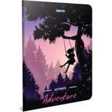 Mikasso Adventure Tel Dikişli Karton Kapak Defter (A6) 80 Yaprak ( Kareli ) - Stand Karton Düz Kareli Küçük - Çok Renkli