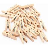 Mikasso Ahşap Mini Mandal 24 Adet Küçük Boy 25MM 25