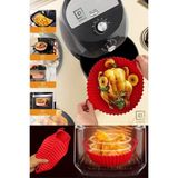Mikasso Airfryer Kalıbı Yağsız Kızartma Sıcak Hava Fritöz Silikon Sepet Mat Yapışmaz Pişirme Fırın Matı Sili