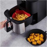 Mikasso Airfryer Slikon Pişirme Kabı Silikon Siyah