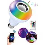 Mikasso Akıllı-Bluetooth Hoparlörlü-Rgb Müzikli LED Disco Ampul (Kumanda Dahil) - Çok Renkli