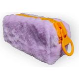 Mikasso Akkuş Big Zip Boom Tüylü Peluş Kalem Kutu Kalemlik MNS-KK01 Munis Tekstil Mor - Çok Renkli