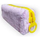 Mikasso Akkuş Big Zip Boom Tüylü Peluş Kalem Kutu Kalemlik MNS-KK01 Munis Tekstil Sarı - Çok Renkli