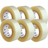 Mikasso Akrilik 4,5 cm x 100MT 6 Adet Şeffaf Koli Bandı