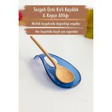 Mikasso Akrilik Mavi Tezgah Üstü Kirli Kaşıklık & Kepçe Altlığı Akrilik Mavi