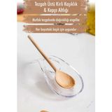 Mikasso Akrilik Şeffaf Tezgah Üstü Kirli Kaşıklık & Kepçe Altlığı Belirtilmemiş Turuncu