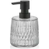 Mikasso Alba Sıvı Sabunluk Şeffaf 355 ml Cam Çok Renkli