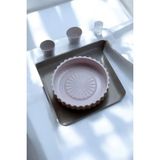 Mikasso Albemo 3 Parça Sert Plastik Banyo Seti/sıvı Sabunluk, Diş Fırçalık ve Katı Sabunluk-Toz Pembe 88848 - Çok Renkli