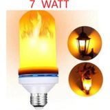 Mikasso Alev Ampul 7W LED 3 Foksiyonlu Kırmızı