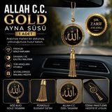 Mikasso Allah C.c. Gold Araç Ayna Süsü Püsküllü Dekoratif Dikiz Aynası Süsü 1 Adet - Çok Renkli
