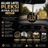 Mikasso Allah Lafzı Pleksi Araç Ayna Süsü Dikiz Aynası Dekoratif Oto Aksesuarı 1 Adet - Çok Renkli