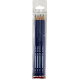 Mikasso Alpıno JU-014 Junıor Kurşun Kalem 4 Lü Blister Beyaz - Çok Renkli
