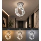 Mikasso Alya Plafonyer 3 Renk LED Isıklı Koridor Antre Hol Avize Metal 1 Belirtilmemiş Gümüş Antre / Hol - Çok Renkli
