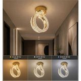 Mikasso Alya Plafonyer 3 Renk LED Isıklı Koridor Antre Hol Avize Metal 1 Belirtilmemiş Sarı Antre / Hol - Çok Renkli