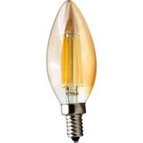 Mikasso Amber C35 Mum Tipi Rustik LED Filament Ampul 4W E14 Sarı Işık Dekoratif Vintage Aydınlatma