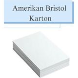 Mikasso Amerikan Bristol Karton A3 300 gr - 50 Adet - Çok Renkli
