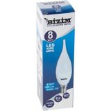 Mikasso Ampul LED Mum 8 Watt Kıvrık 600LM C37 E14 2913 2914 - Çok Renkli