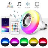 Mikasso Ampul Şeklinde Bluetooth Hoparlör Müzik Çalar Rgb Ledli Lamba Kumandalı Mp3 Çalar Renk Değiştiren - Çok Renkli