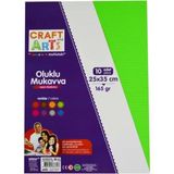 Mikasso And Arts Oluklu Mukavva Fosforlu 25X35 10'lu Karışık Poşet - Çok Renkli