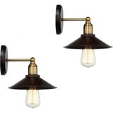 Mikasso Antik Metal Başlıklı Eskitme Retro Rustik Aplik 2 Adet Metal Siyah - Çok Renkli