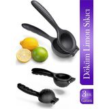Mikasso Anushka Home Lüx Demir Döküm Limon Sıkacağı Limon Presi Büyük Boy 24 Cm, Siyah Metal Naranciye Döküm