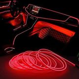 Mikasso Araba Araç Içi Torpido Ledi Ip Neon Ip LED El Wire 2 Metre Kırmızı - Çok Renkli