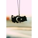 Mikasso Araba Süsü Metal Türkiye Haritası Dikiz Aynası Süsü - Çok Renkli