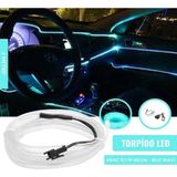 Mikasso Araç Içi Aydınlatma Ip Şerit Torpido LED Ip Neon Dekoratif Buz Mavisi 2 Metre - Çok Renkli